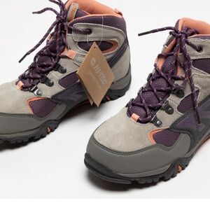 Girl's Kids Hi-Tec Nepal WP Waterproof Jr Hiking Trail Boots Shoes Size 3